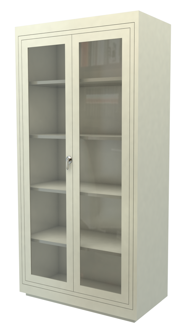 Gabinete universal con puertas de cristal